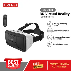 VR Box IMAX Shinecon Virtual Reality Smartphone Glasses Games Remote
