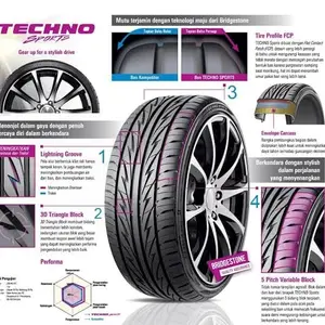 Ban Bridgestone 195/50R16 195/50/16 R16 R 16 techno sport