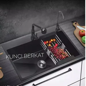 Kitchen Sink Black 6045/Bak Cuci Piring Hitam/Sus 304/BCP