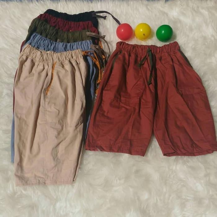 Gambar Celana Pendek/Celpen Anak Polos L 5-6 Tahun XL 7-8 Tahun dari zulfanshop33_NEW Kab. Bandung Tokopedia