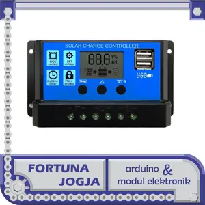 Solar Charge Controller PWM LCD Display Dual USB Output 12V/24V 10A