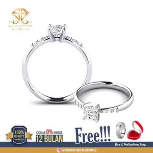 SINAR BERLIAN Jewellery- Cincin berlian eropa asli natural F VVS S11