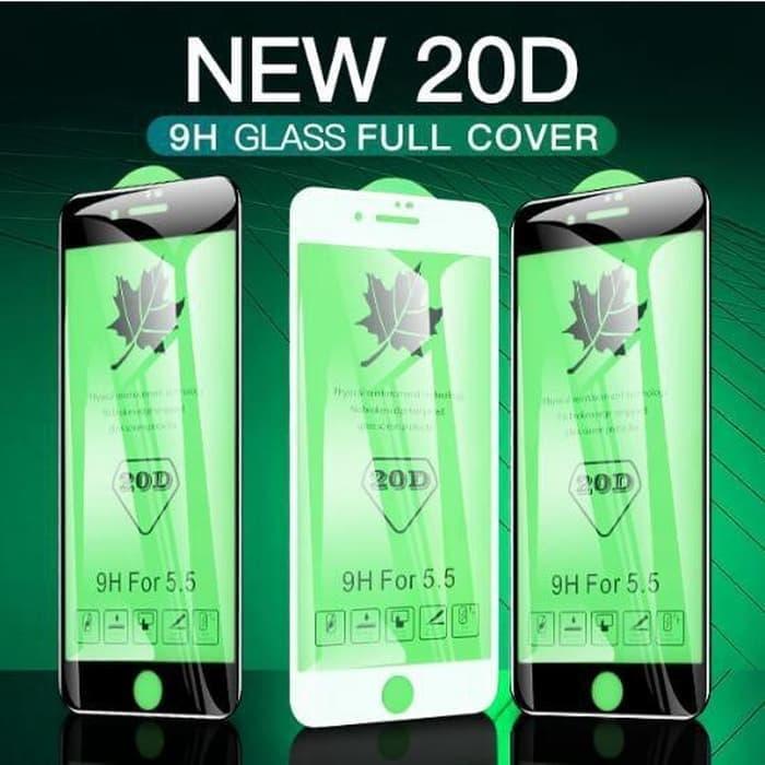 Gambar Iphone 6 6+ 6 Plus Tempered 20D Full Cover Full Lem 9H Premium - Putih, Iphone 6 dari bms acc Kota Administrasi Jakarta Pusat Tokopedia