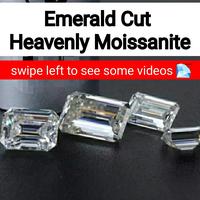 Gambar Moissanite Emerald Cut D VVS1 5x7mm. GRA Certified - 3x5mm. no Cert dari HeavenlyNirwana Kab. Tangerang 1 Tokopedia