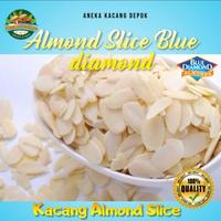 Gambar Blue Diamond Raw Slice Almond / Kacang Almond Slice Mentah 1kg dari Aneka kacang DPK 12 Kota Depok 1 Tokopedia