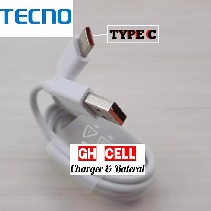 Gambar kabel data Tecno Pova 3 Pova 2 Fast Charging Type-C dari GH CELL Kota Administrasi Jakarta Utara Tokopedia
