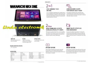 Nakamichi NKX ONE Original Player Karaoke Canggih 2TB Led Touchscreen