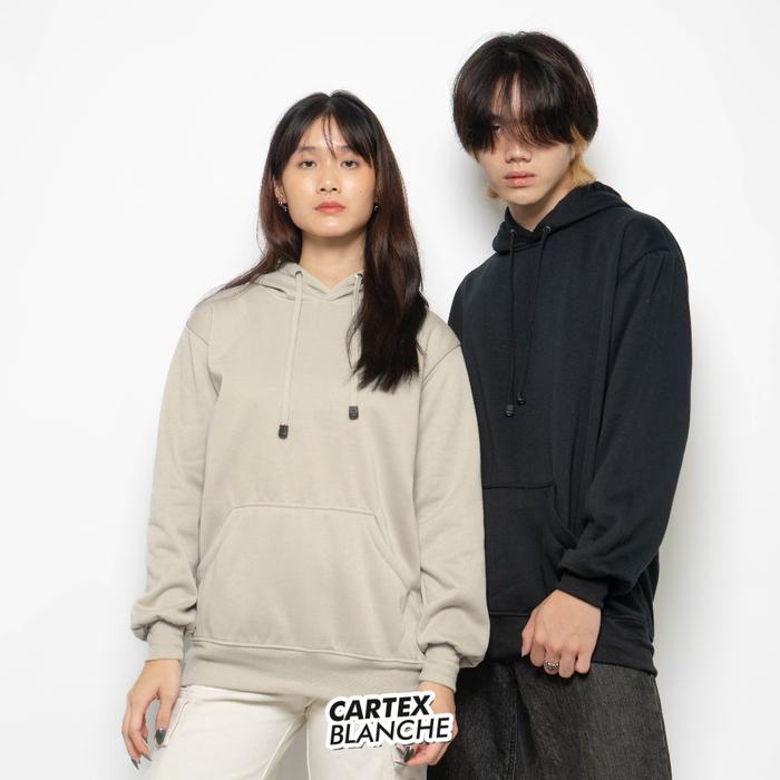 Gambar Jaket Sweater Hoodie Jumper Polos Unisex dari CARTEXBLANCHE Kota Administrasi Jakarta Barat Tokopedia
