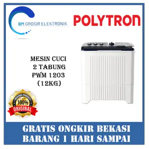POLYTRON MESIN CUCI PWM 1203 MESIN CUCI 2 TABUNG (12KG)