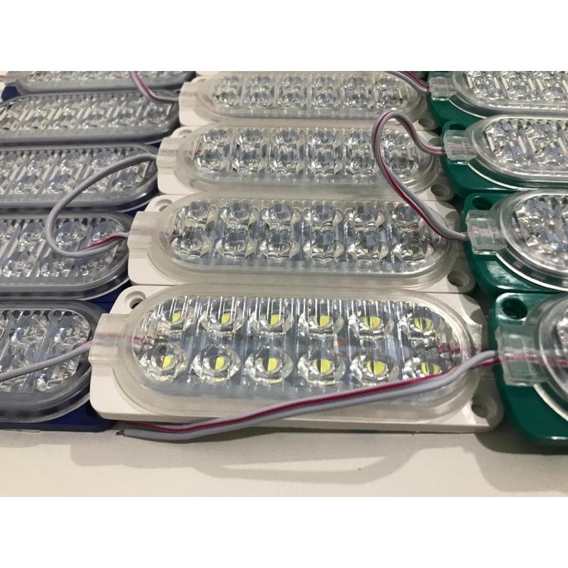 Lampu LED 12 Mata 24 Volt / LED Modul 12 Mata 7W 24V 0