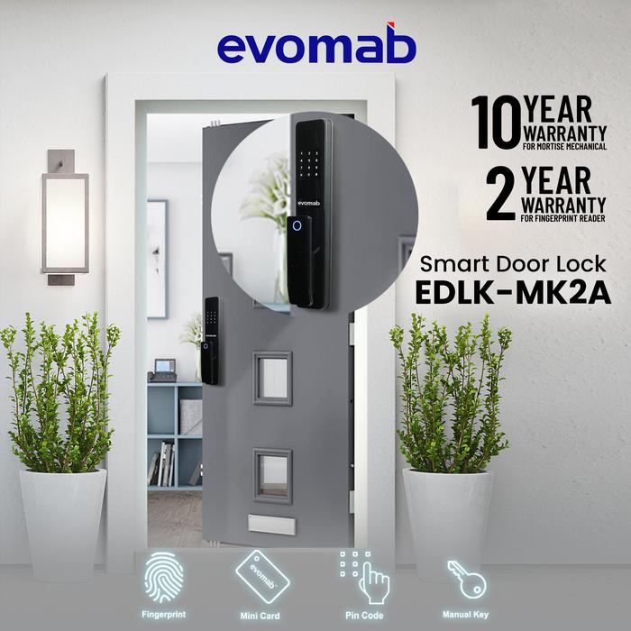 Gambar evomab Kunci Pintu Digital Smart Home Pintu Utama EDLK-MK2A dari evomab Kota Administrasi Jakarta Barat Tokopedia