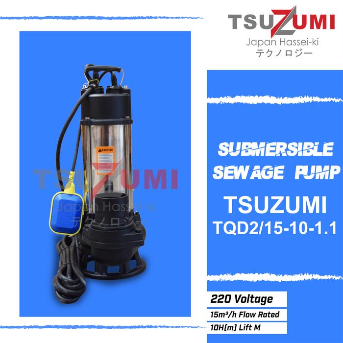Gambar Pompa celup Submersible pump air kotor 2 inch 1 phase Tsuzumi Japan dari Tsuzumi Japan Kota Tangerang Tokopedia