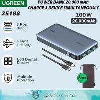 Gambar UGREEN PowerBank Laptop iPhone 15 Macbook 20.000Mah Fast Charging 100W dari GADVENTIA Kota Administrasi Jakarta Barat 1 Tokopedia