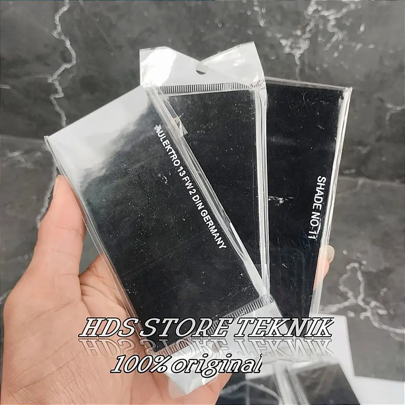 kaca Las Hitam Kedok Welding No 9 10 11 12 13 Glass Black Topeng Las 1
