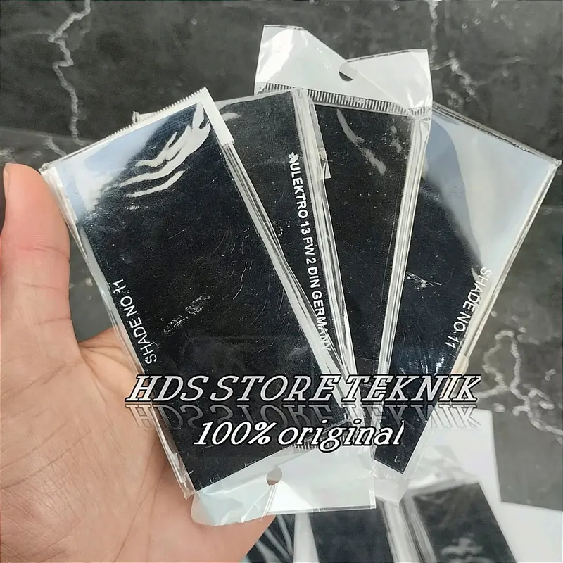 kaca Las Hitam Kedok Welding No 9 10 11 12 13 Glass Black Topeng Las 0
