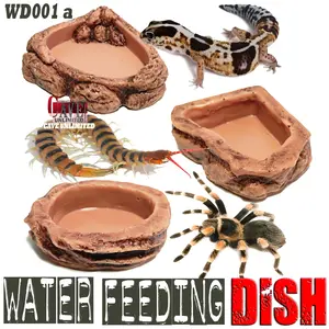WD001A WATER FEEDING FOOD DISH TEMPAT MAKAN MINUM REPTILE GECKO KADAL