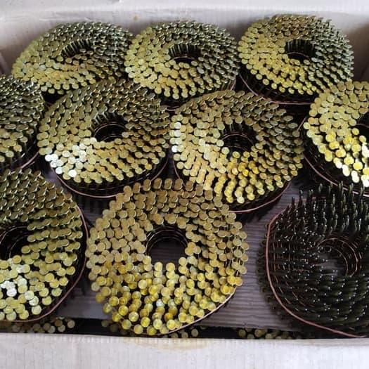 Gambar Paku Pallet 70 mm Ulir paku palet 7cm paku tembak7 cm isi 6750 FS70V5 1 dus (30 rol) dari Bintang Teknik Cikarang Kab. Bekasi Tokopedia