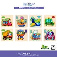 Gambar Mainan Edukasi Wooden Cognitive Puzzle / Mainan Montessori - Animals dari babiesfirst.id Kota Tangerang 5 Tokopedia