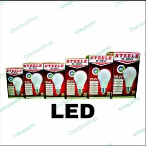 Lampu LED Bulb Kawachi Steele 3w 5w 7w 9w 12w 15w 18w Cahaya Putih