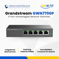 Gambar Grandstream GWN7700P - 5 Gigabit PoE Ports Unmanaged Network Switch dari BakoelWIRELESS Kota Surabaya 1 Tokopedia