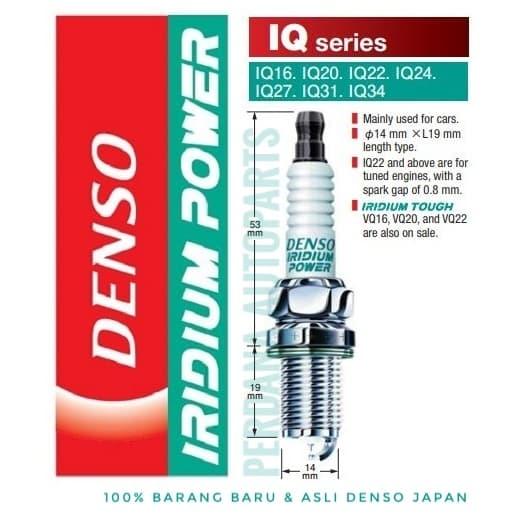 Gambar Busi DENSO Iridium Power IQ16 dari Perdana Autoparts Kota Administrasi Jakarta Barat Tokopedia
