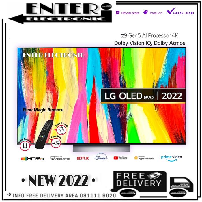 Gambar LG OLED77C2PSA - OLED TV 77 INCH 4K DOLBYVISION ATMOS OLED77C2 77C2PSA dari Enter Electronic Kota Tangerang Selatan Tokopedia
