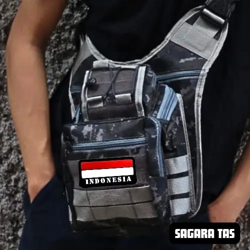 TAS SLEMPANG ARMY TACTICAL KEREN MURAH HARGA GROSIR + BONUS BUFF 3