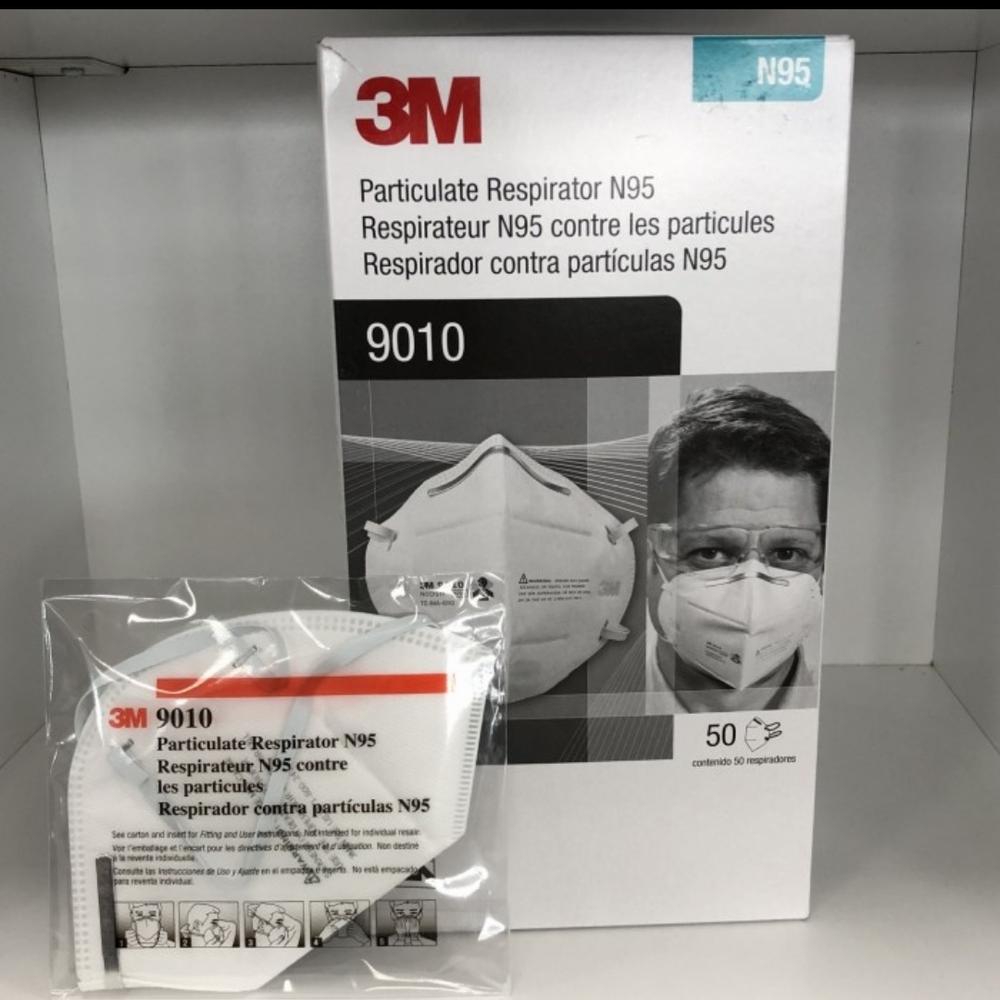 3M 9010 masker N95/Masker Anti virus 1 box isi 50pcs