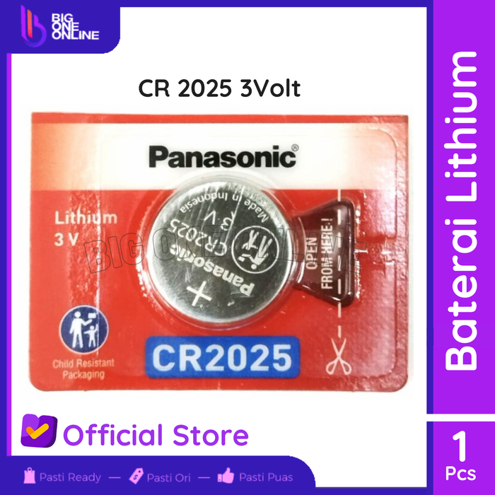 Gambar Lithium Battery CR2032 3V, Baterai Lithium CR 2032, Batre Koin - PanasonicCR2025 dari Big One Online Kota Administrasi Jakarta Timur 3 Tokopedia