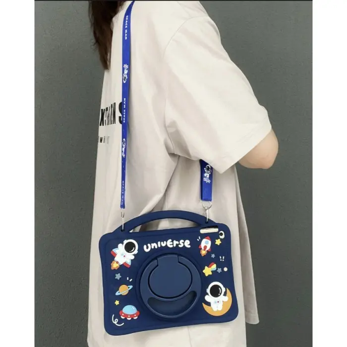 Huawei Matepad T10 T10s Casing Tali Selempang Motif Anak 360 Standing 4