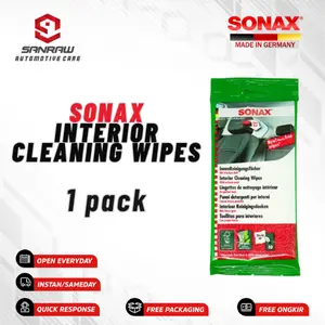 Sonax Interior Cleaning Wipes (tisu tisue basah pembersih mobil 1pack)