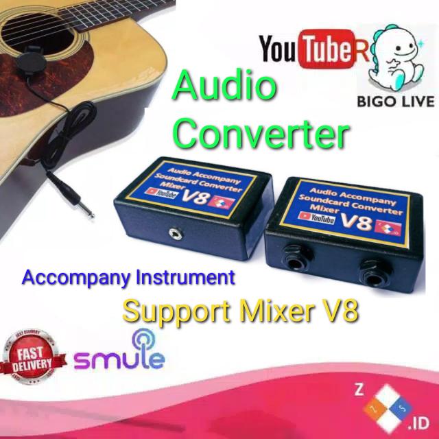 CONVERTER GITAR UNTUK SOUNDCARD Mixer V8 V8 Plus 0