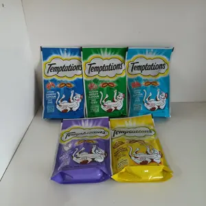 Temptations 85gr-Snack kucing temptations Savoury Salmon Flavour