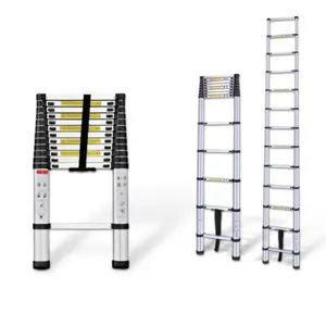 Tangga Lipat alumunium Teleskopik 4,4M Single Telescopic Ladder 4,4M
