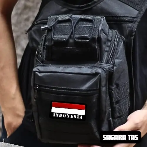 TAS SLEMPANG ARMY TACTICAL KEREN MURAH HARGA GROSIR + BONUS BUFF 4