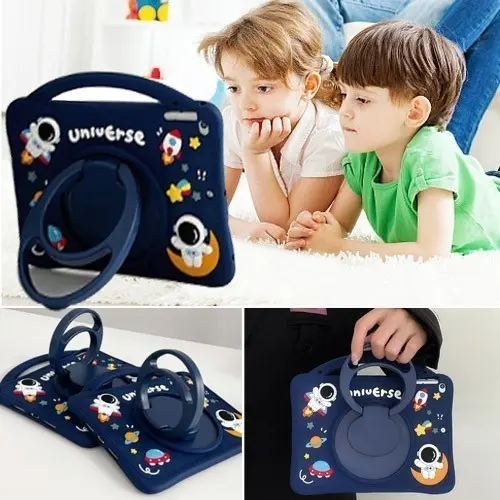 Huawei Matepad T10 T10s Casing Tali Selempang Motif Anak 360 Standing 3