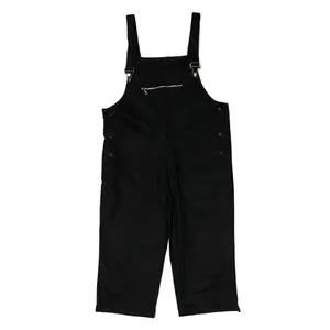 Baju Kodok Overral Jumbo Unisex Fatgoods Cotton Twil Black Hans