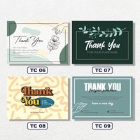 Gambar Thank you card / Kartu Ucapan Terima Kasih Custom - Art Carton 260, A6 dari Nex Printshop Kota Tangerang Selatan 3 Tokopedia