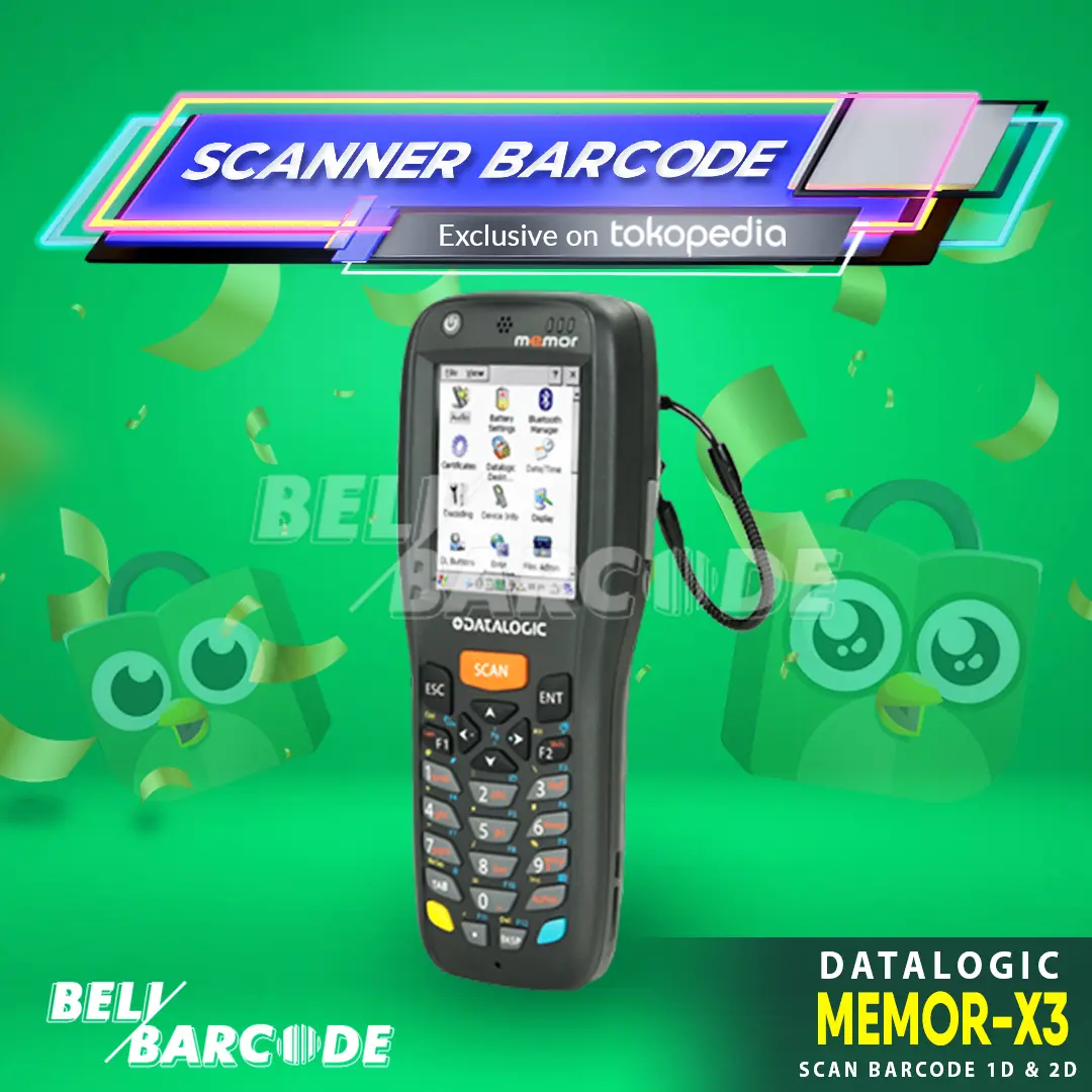 Datalogic Memor X3 Mobile Scanner Barcode 2D 1D Scan Windows Wifi