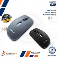 Gambar Rexus Q20 Office Mouse Wireless Silent Q 20 - Black dari Starcomp Solo Kota Surakarta 1 Tokopedia