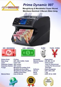 Prime Dynamic 997 Mesin Hitung Uang IDR CNY EURO DOLLAR