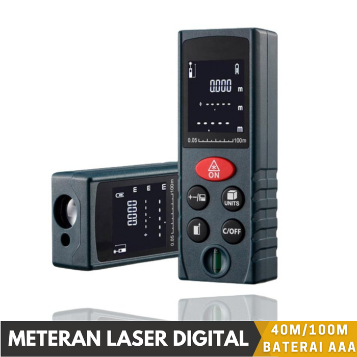 Promo 40M 100M Meteran Laser Digital Laser Rangefinder Distance Meter ...