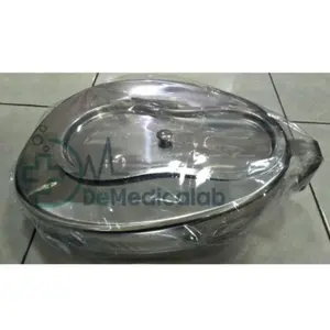 Marwa Bed Pan Oval + Tutup / Pispot BAB / Pispot Sodok / Bedpan SS