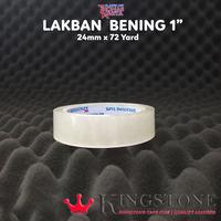 Gambar KINGSTONE TAPE - Lakban Bening 1 inch 24mm x 72 yard- Isolasi Daimaru dari Thomas Plastik Kota Bandung 1 Tokopedia