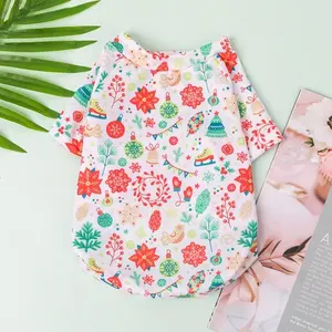 Kostum baju natal anjing kucing kostum santa claus pet bahan premium 3