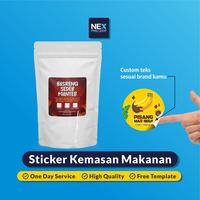 Gambar Sticker / Label Produk Makanan - 2,5x2,5 cm dari Nex Printshop Kota Tangerang Selatan 1 Tokopedia