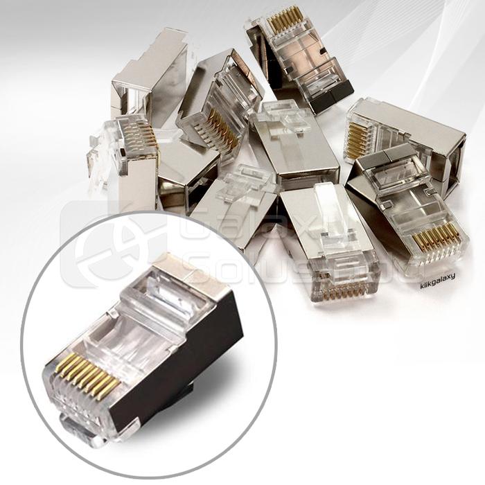 Gambar Generic RJ45 CAT6 Connector Besi - 50 Pcs dari GASOL KALIURANG Kota Malang Tokopedia