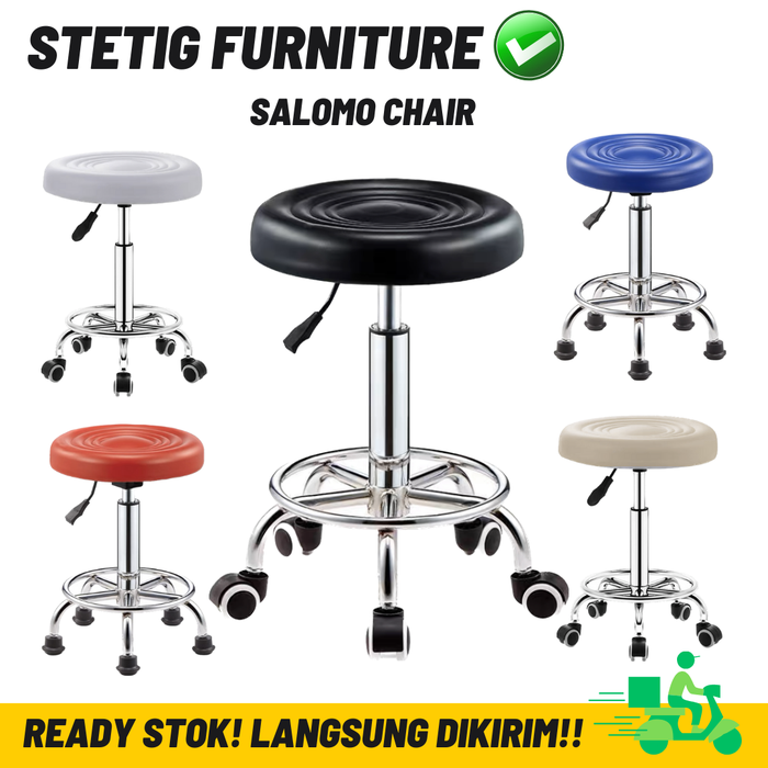 Chair Bulat Roda Jual Kursi bulat roda Barstool - Salomo - Biru, roda - Jakarta Utara ...