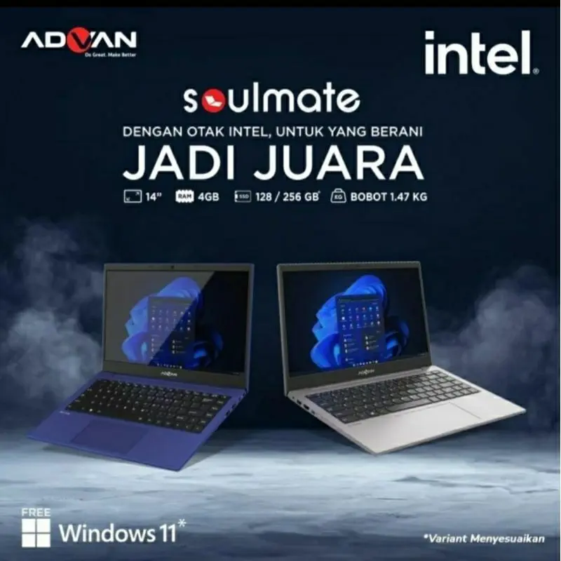 advan soulmate celeron n4020 4GB/128GB/win 11/14in