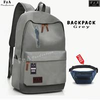 Gambar Tas Ransel Punggung Distro Casual Pria Wanita / Tas Ransel Laptop Backpack Tas Ransel Distro sekolah kuliah Kerja Tas Pria Wanita Backpack Tas Ransel Laptop Original FzA - GRSN - Grey + dari FzA Official Kab. Bekasi 1 Tokopedia